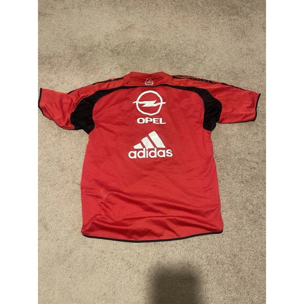 AC Milan 2004 Adidas Opel red player issue training shirt maglia jersey XL